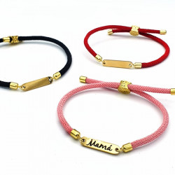 Pulsera Colors (negra, rosa o roja)