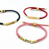 Pulsera Colors (negra, rosa o roja)