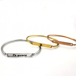 Pulsera Pampa (plata, oro rosa o dorado)