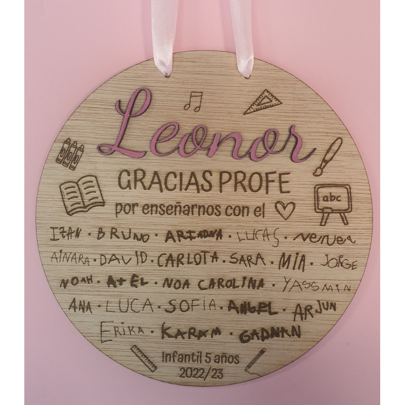 Placa firmas niños