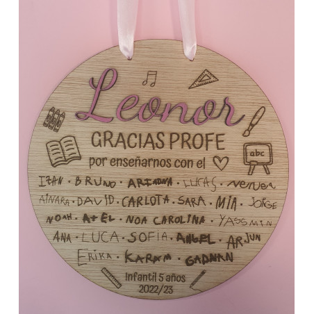Placa firmas niños