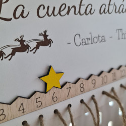 Calendario de adviento personalizado