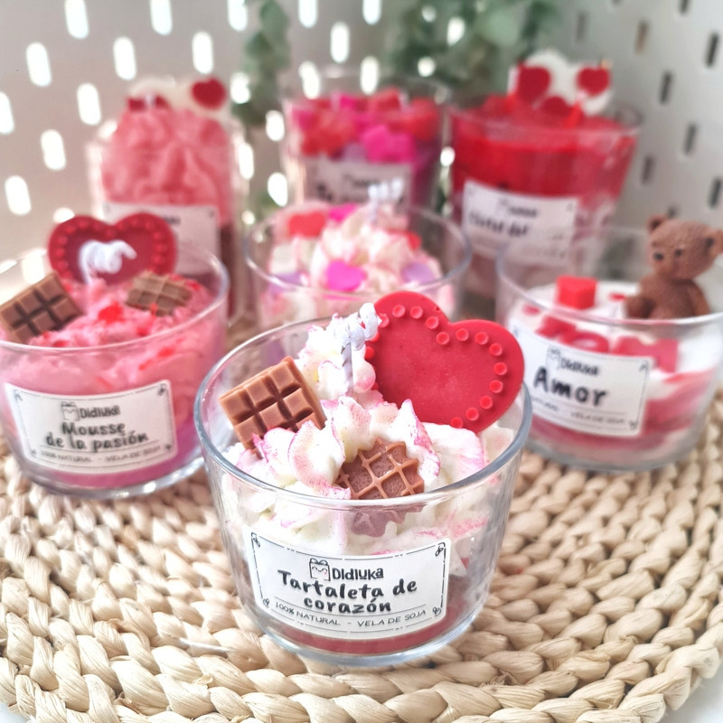 Velas aromáticas San Valentín